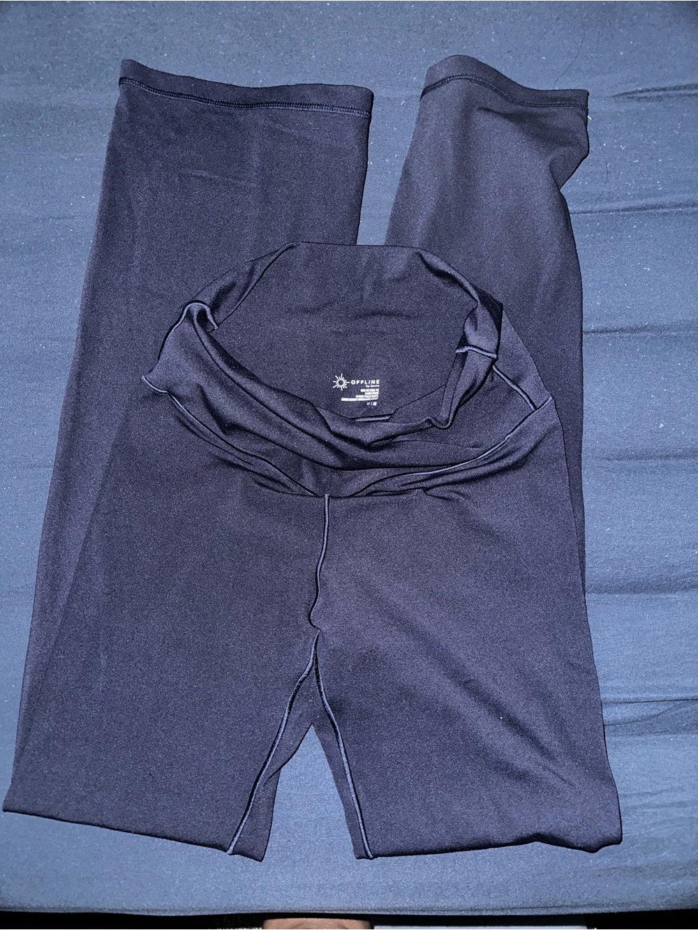 Aerie High-Waist Crossover Flare Active Leggings